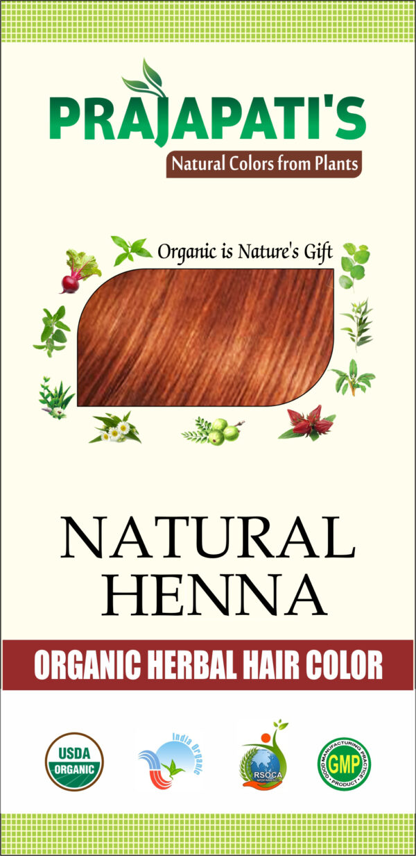 ORGANIC HERBAL HAIR COLOR - NATURAL HENNA